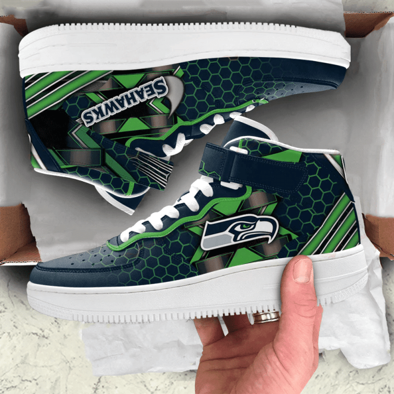 Seattle Seahawks High AF1 Sneakers Design