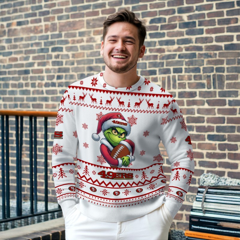 San Francisco 49ers Ugly Christmas Sweater Outdoor 3