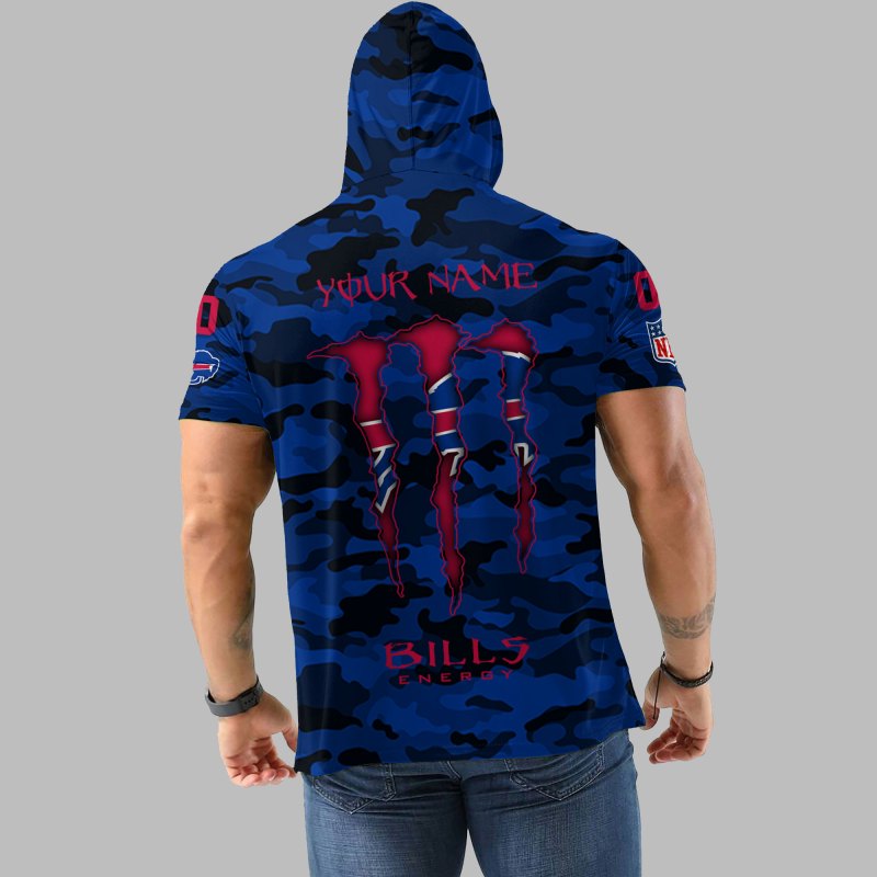 Buffalo Bills Personalized Camo Hoodie Details
