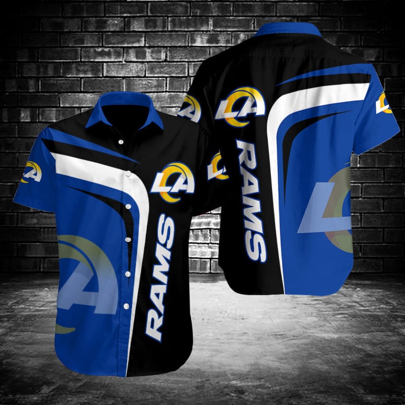 Los Angeles Rams Button Shirt BG918 Sizing Chart