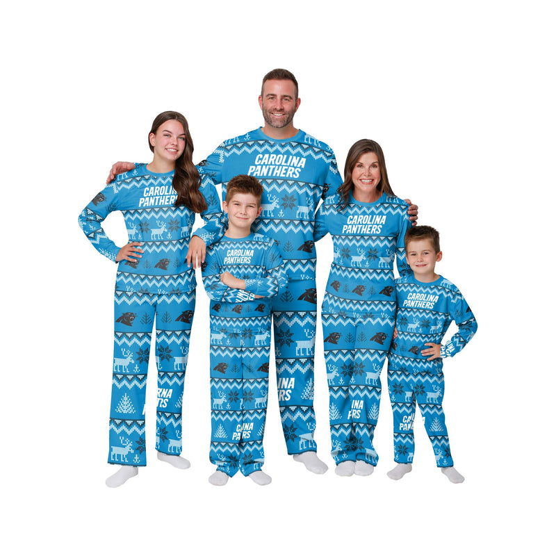 Carolina Panthers Family Holiday Pajamas