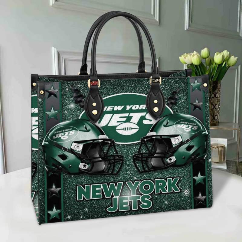 New York Jets Leather Hand Bag