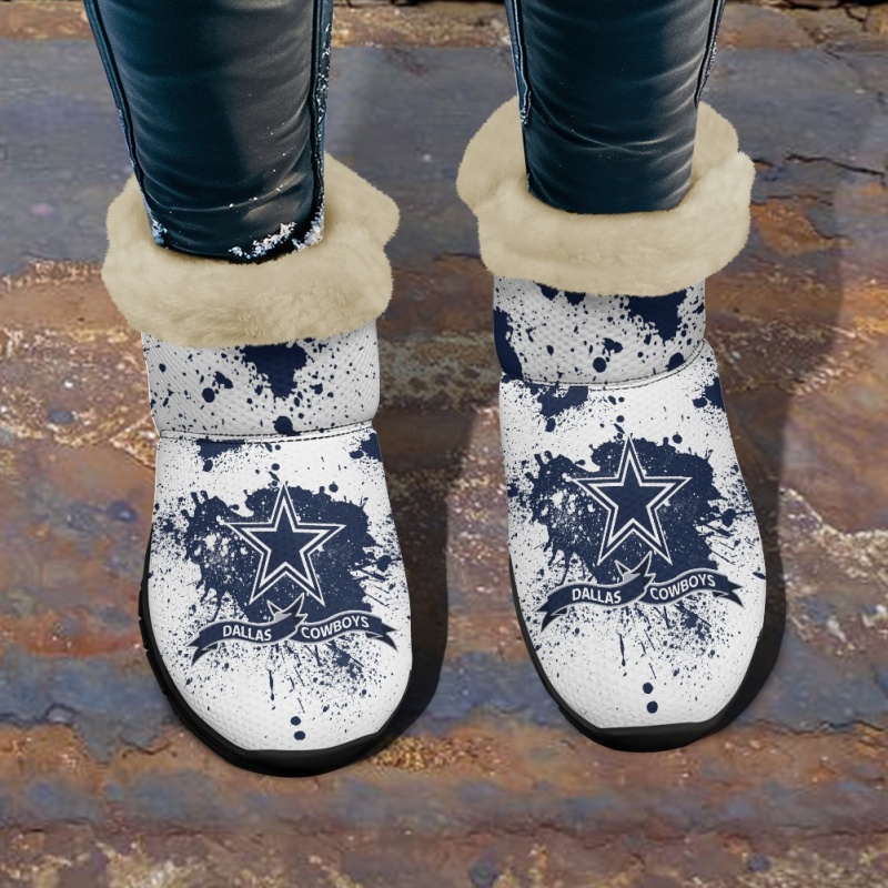 Dallas Cowboys Comfy Winter Snow Boots Image 2