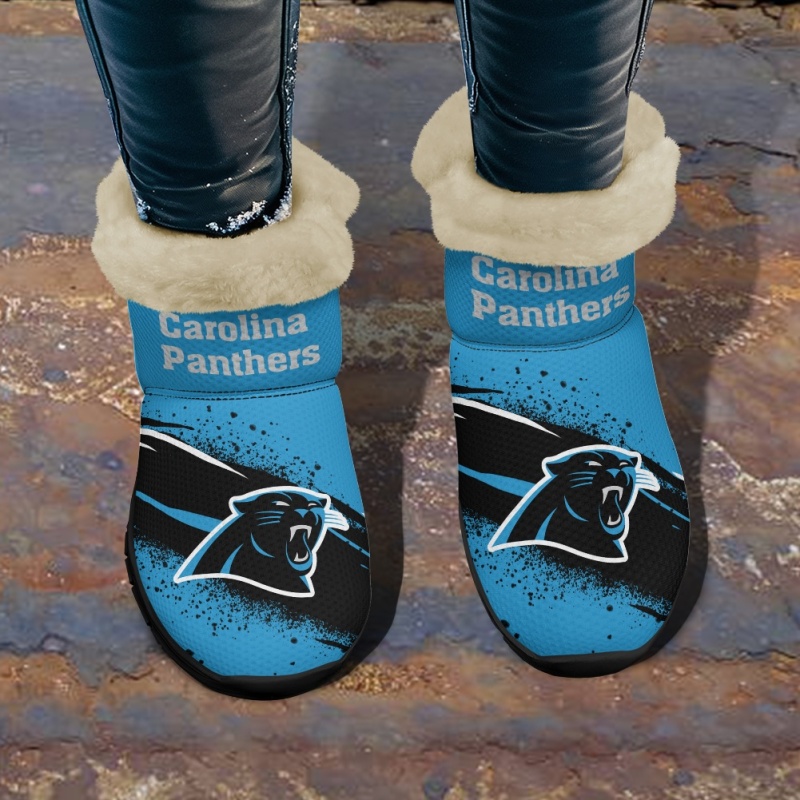 Carolina Panthers Comfy Winter Snow Boots Image 2