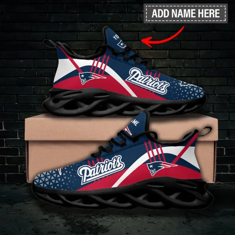 Back view of New England Patriots Sneakers
