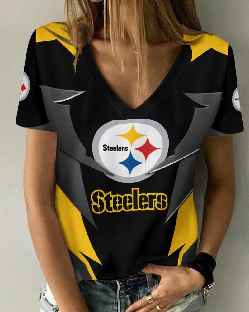 Pittsburgh Steelers V-neck Women's T-shirt