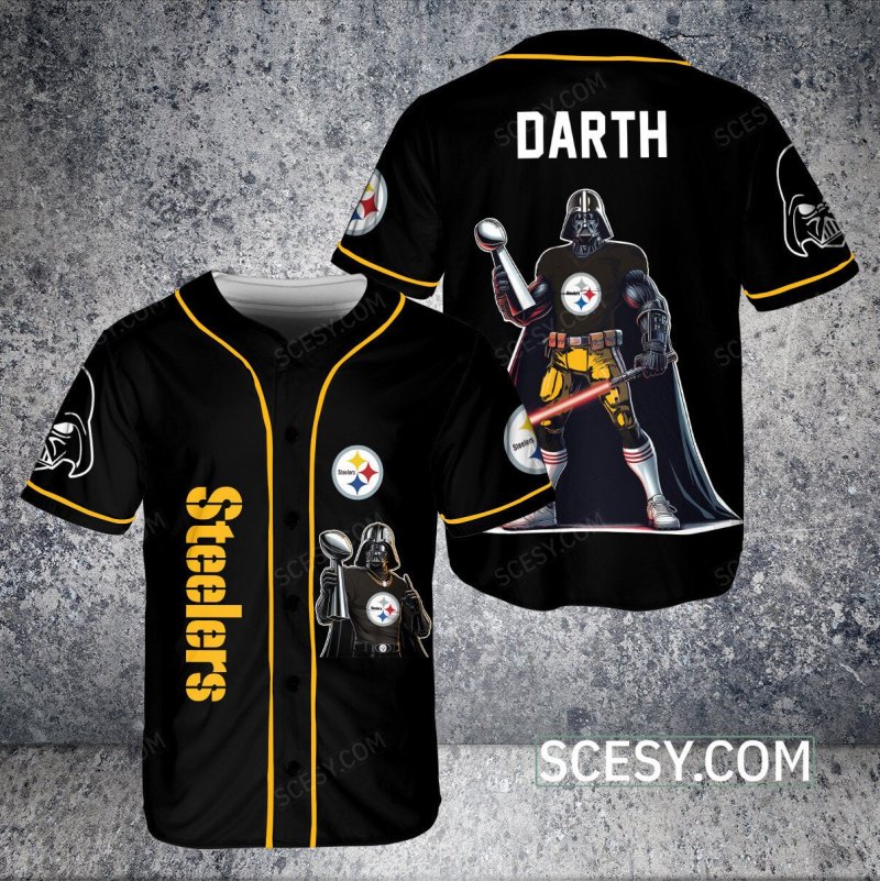 Pittsburgh Steelers Darth Vader Baseball Jersey