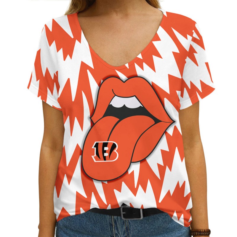 Cincinnati Bengals Summer V-Neck Women's T-Shirt