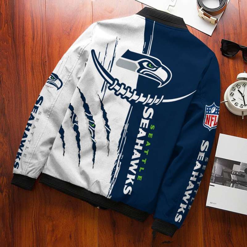 Seattle Seahawks Bomber Jacket Design