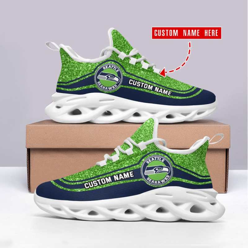 Seattle Seahawks Personalized Yeezy Sneakers 2