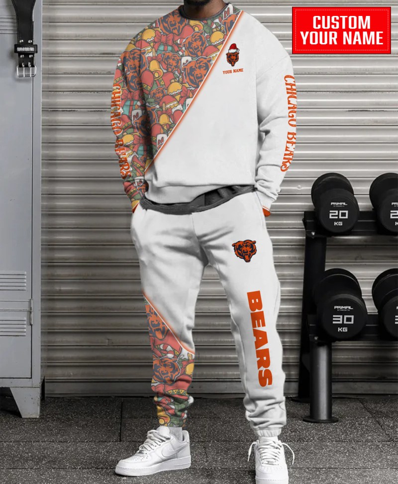 Chicago Bears Christmas Sweatshirt and Sweatpants