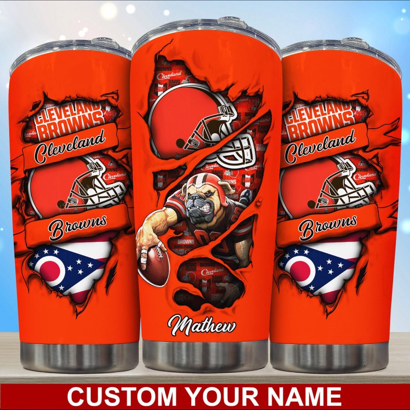 Cleveland Browns Personalized Tumbler