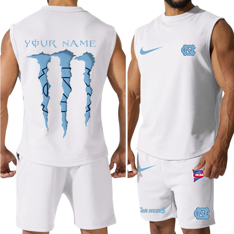 North Carolina Tar Heels Jersey Tank Top and Shorts 8