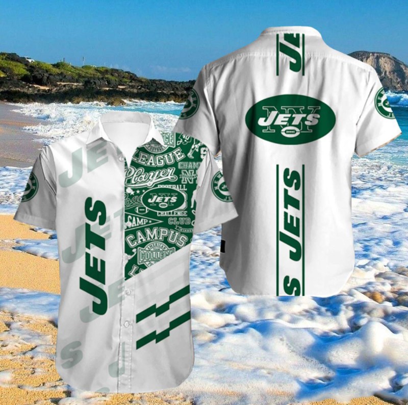 NFL New York Jets Button Shirt Size Chart