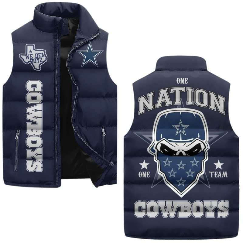 Dallas Cowboys Sleeveless Puffer Jacket