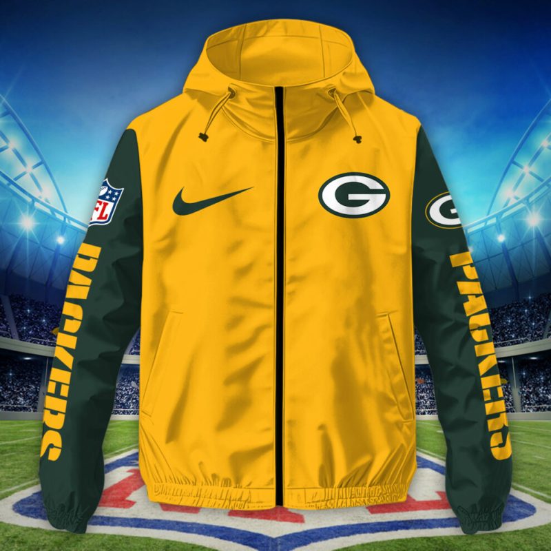 Packable Green Bay Packers Jacket