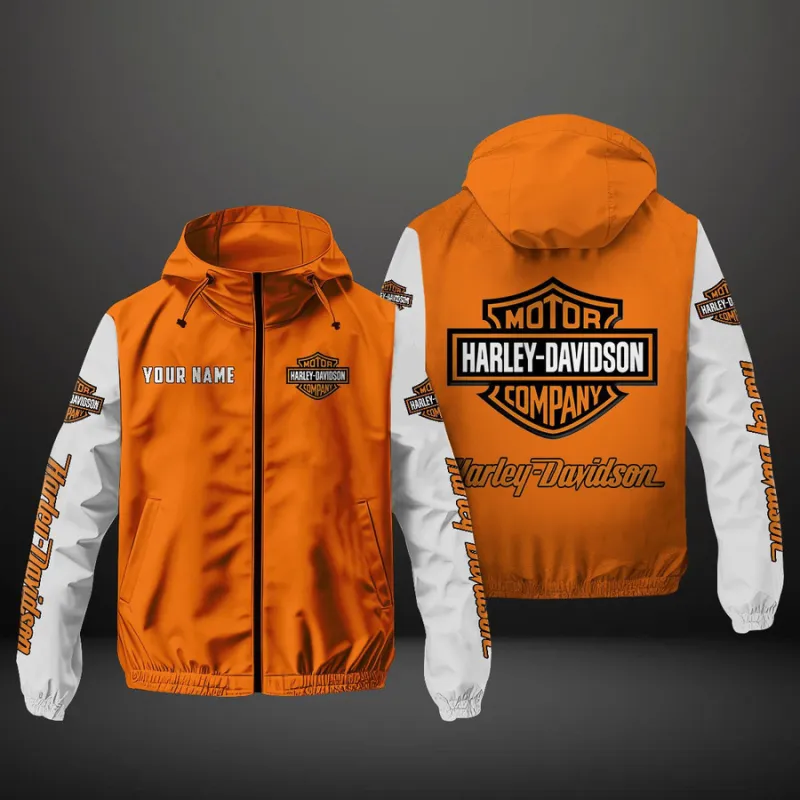 Harley Davidson Personalized Men Sports Outdoor Jacket HWBTOJ000001 White