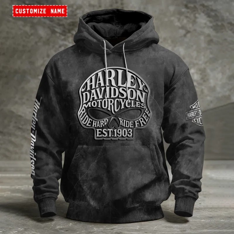 Harley Davidson Heavy Blend Hooded Sweatshirt BT47